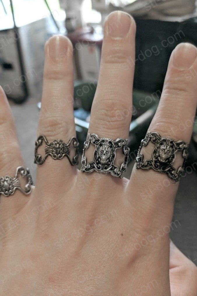 骷髅戒指(Skull Ring) 3D打印图纸